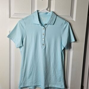 Peter Millar Aqua Button Down Shirt